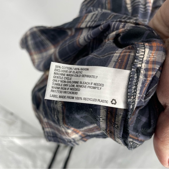 Universal Thread Balloon Sleeve Plaid Shift Dress Womens Sz S Small NWT - Picture 4 of 9